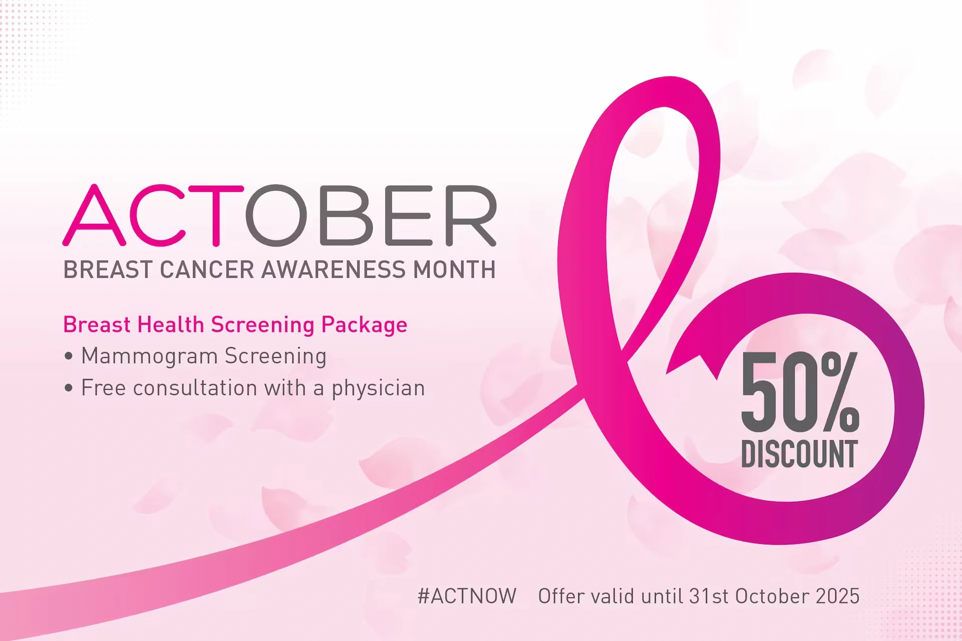 NMC Healthcare marks breast cancer awareness month with special discounts, free consultations